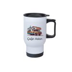 Süblimasyon Çelik Kulplu Bardak Termos - 450mlt - Görsel 3