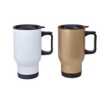 Süblimasyon Çelik Kulplu Bardak Termos - 450mlt